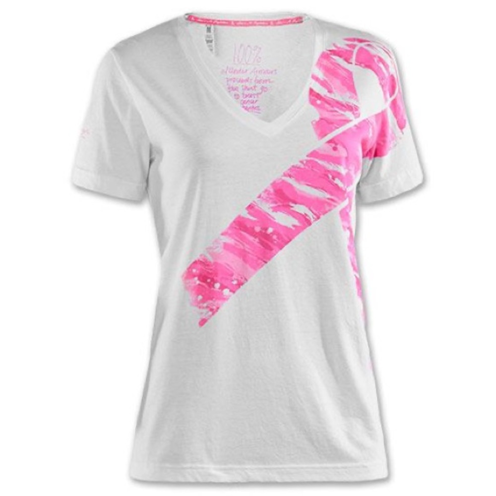 EUC Under Armour “Power in Pink” Shirt, Small